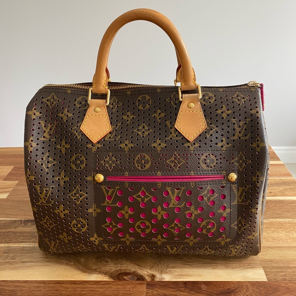 Louis Vuitton Perforated Speedy Fuschia